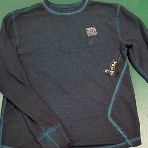 Volcom Men's Teal Long Sleeve Thermal Shirt